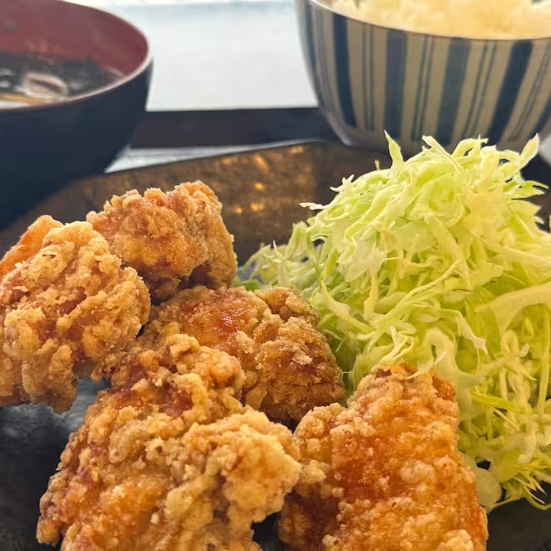 Fried chicken set meal